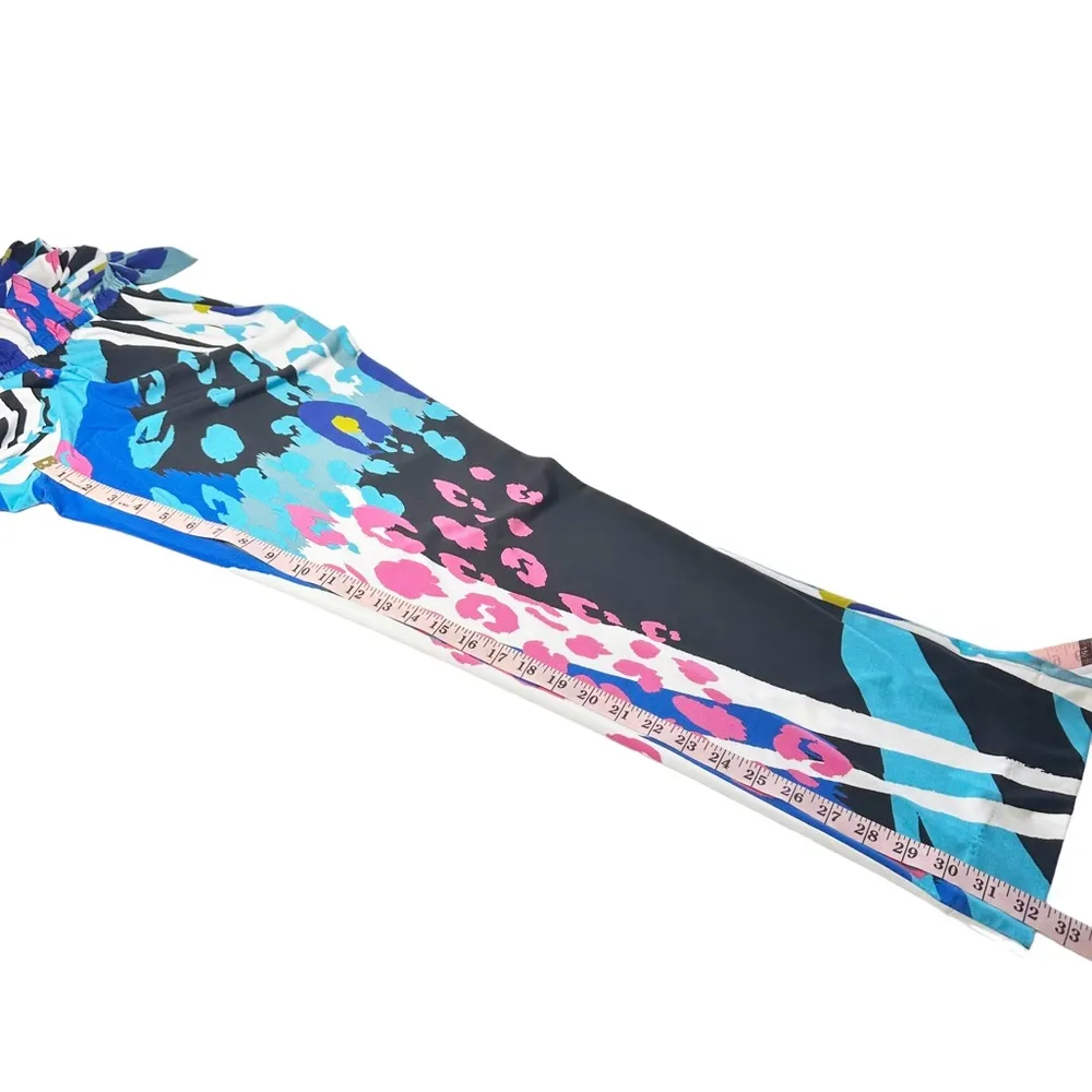 HALE‎ BOB Multicolored Leopard Sleeveless Jumpsuit Mixed Print Colorful Wide Leg - Image 17