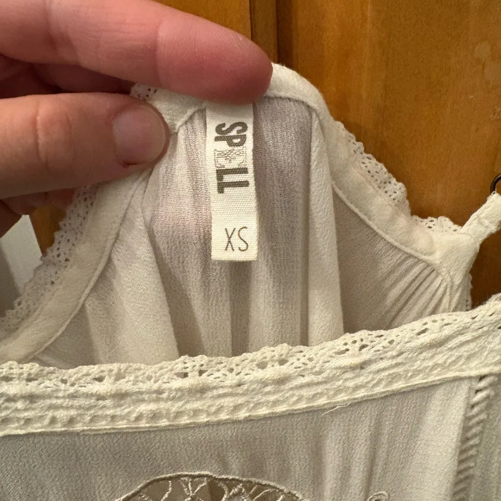 Spell and the gypsy isla bonita strappy dress xs White - Image 9