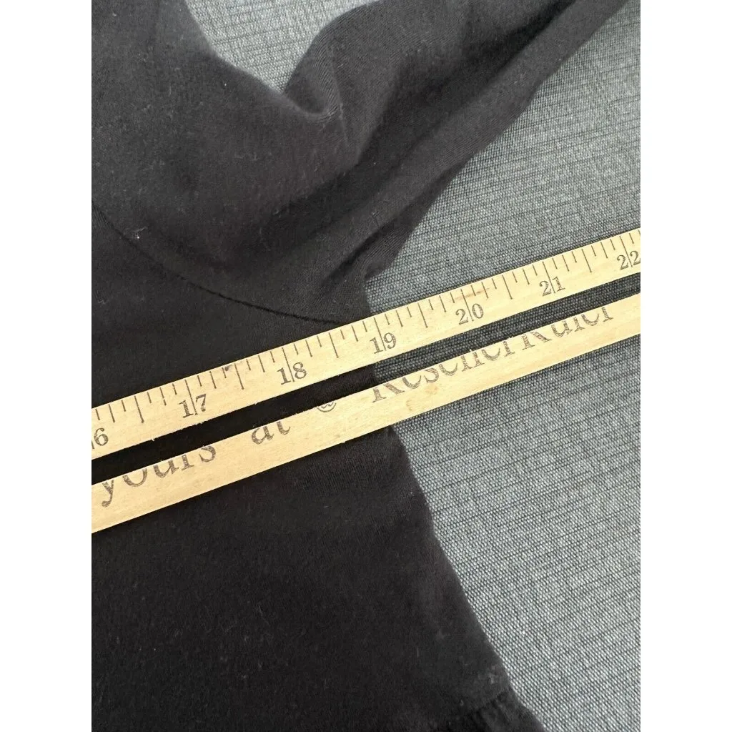 LOFT Ann Taylor Small Womens Top Shirt Black Long Sleeve Classic Cotton Blend - Image 5