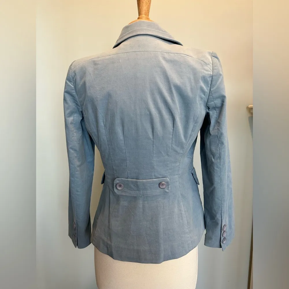 Pendleton sky blue 2 button velvet courdaroy ladies blazer Size XSmall - Image 3