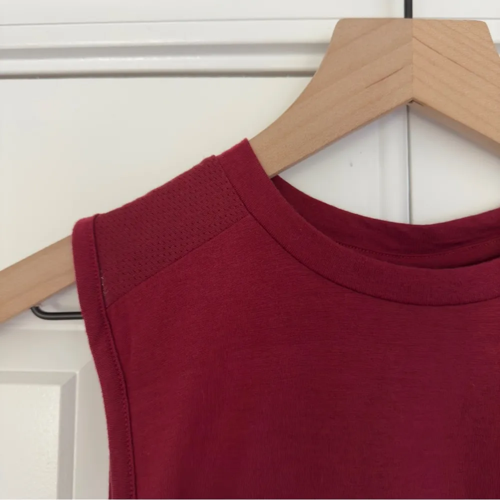 Gymshark sleeveless athletic tank top gym workout red black Athleisure active S - Image 10