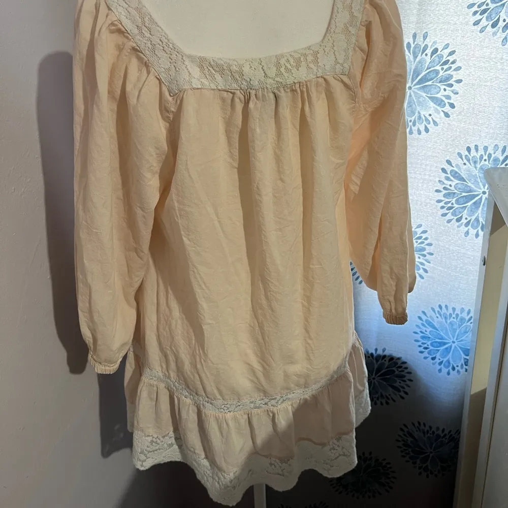 H&M Blush Pink Cotton and Lace Tunic - Image 51