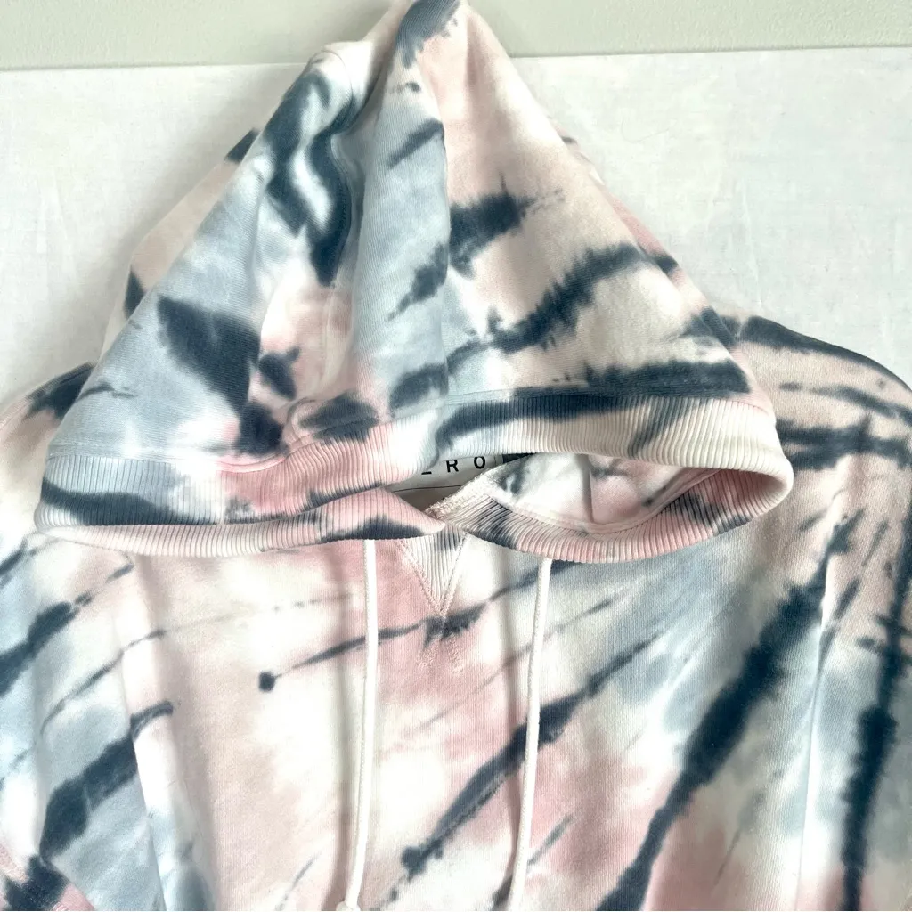 AEROPOSTALE | Tie Dye Cropped Fleece Lined Hoodie Sweatshirt Sz S - Image 3