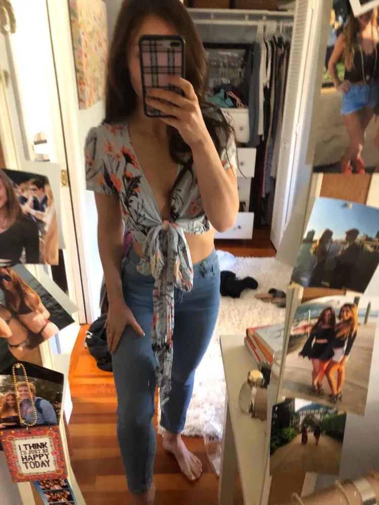 Olivaceous Blue Floral Top - Image 2