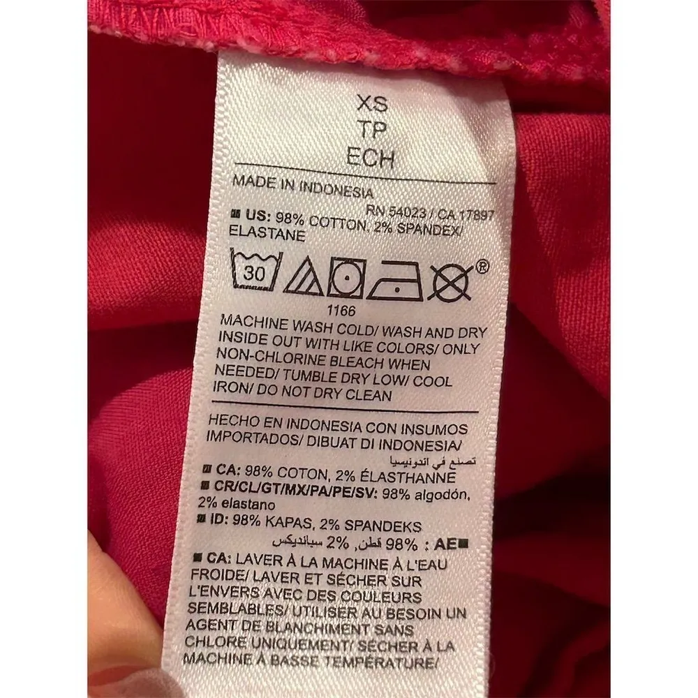 Old Navy Chino Shorts Women's Size XS Pink Casual Elastic Waistband Comfort - Image 6