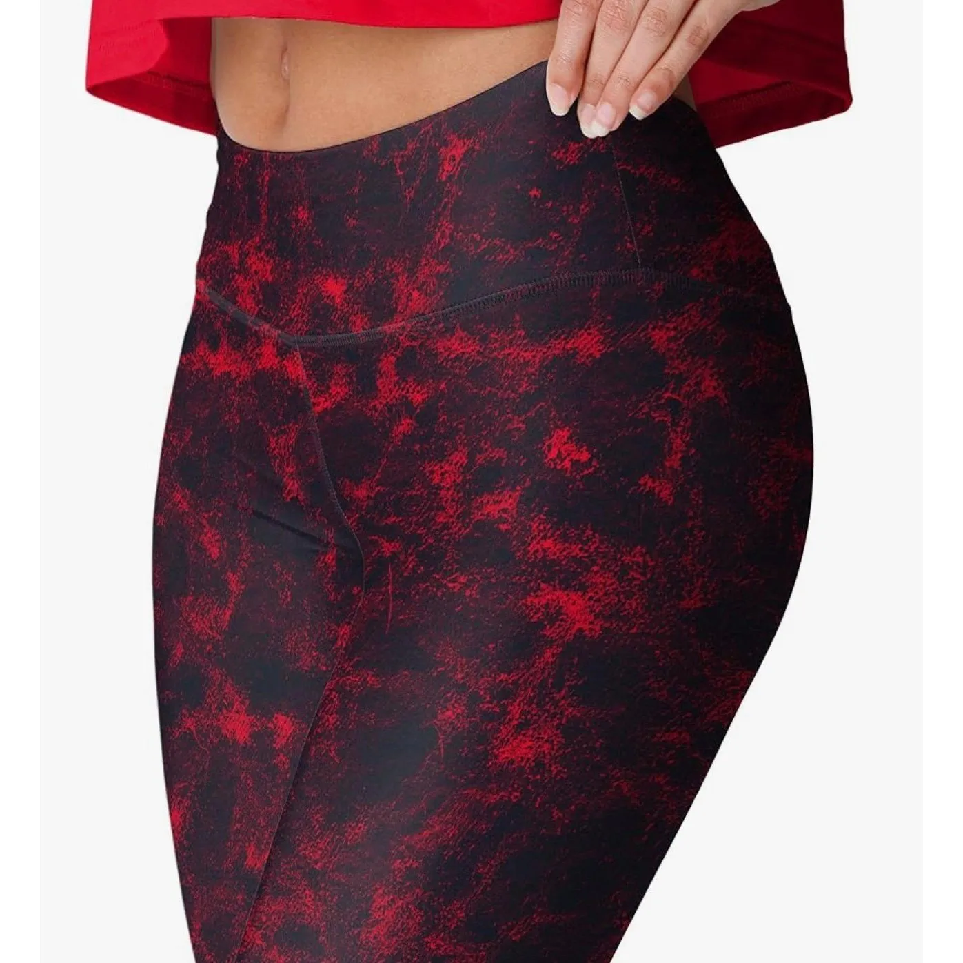 FOCO NFL Houston Texans Team Color Cloud Leggings Size M New With Tags Size M - Image 3