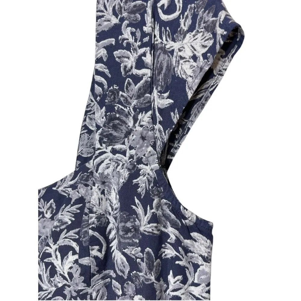 Kimchi Blue Romper Womens Blue Floral Urban Outfitters Size 8‎ - Image 5