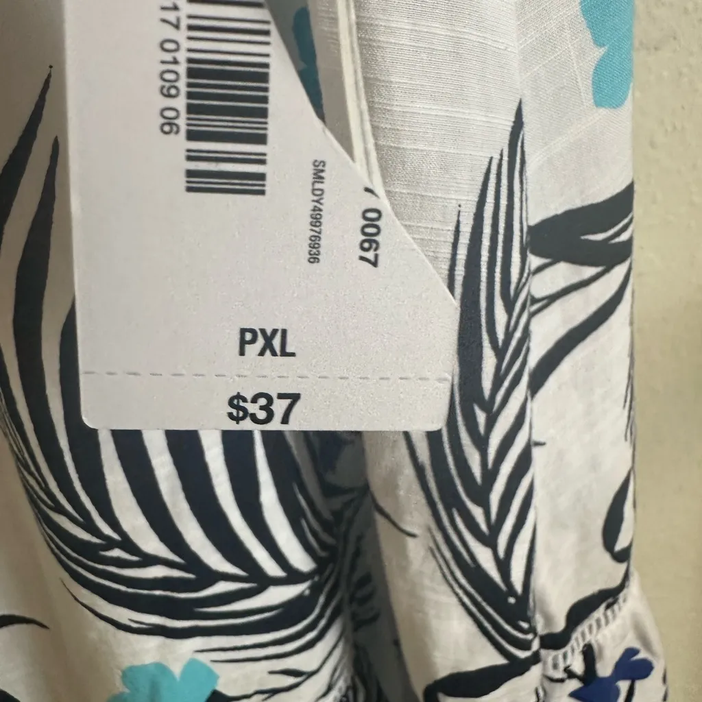 LIZ CLAIBORNE White Palm Skirt. - Image 10