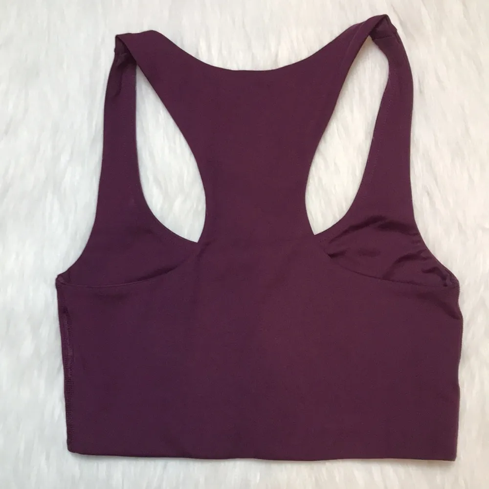 Girlfriend Collective Women’s Athletic Racerback Purple Sports Bra - Image 2