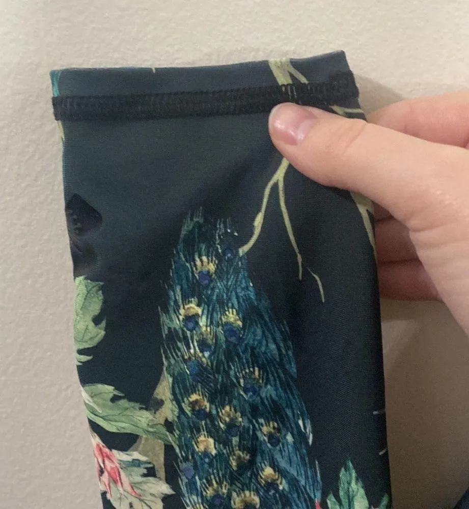 Evolution and Creation tropical floral print high rise yoga leggings size S - Image 5