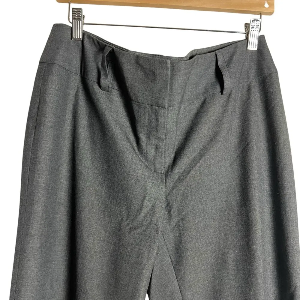 INC International Concepts Gray Wide Leg Trouser Dress Slack Pants Size 10 - Image 2