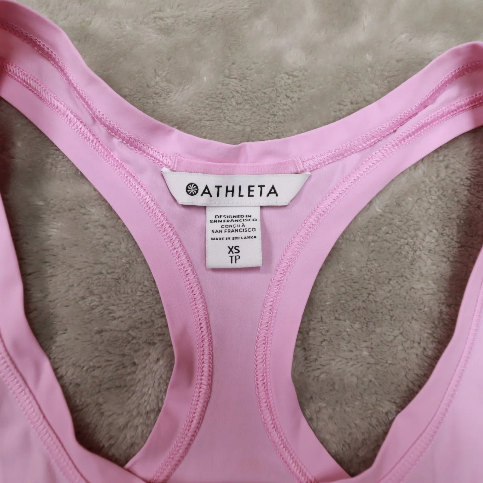 Athleta Ultimate Scoop Racerback Tank Top Pink Women's XS Gym Yoga 988026 - Image 2