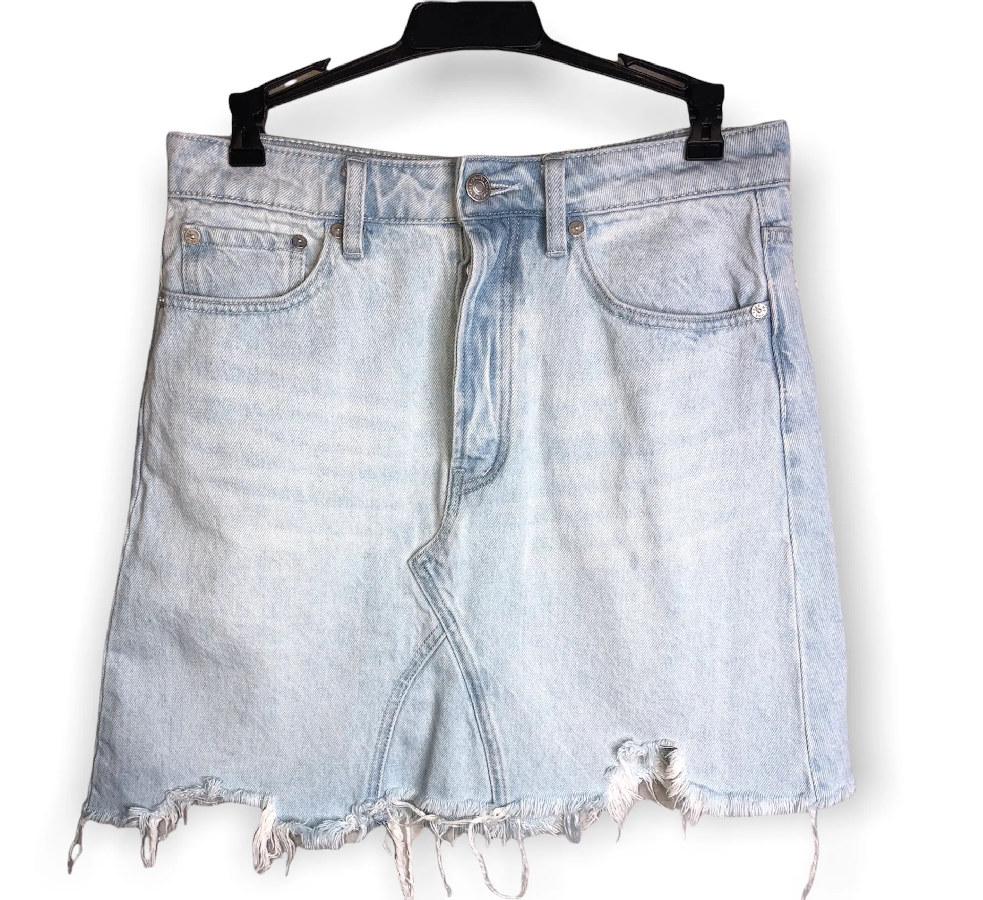 We The Free Going Rouge Denim Skirt Size 26 - Image 5