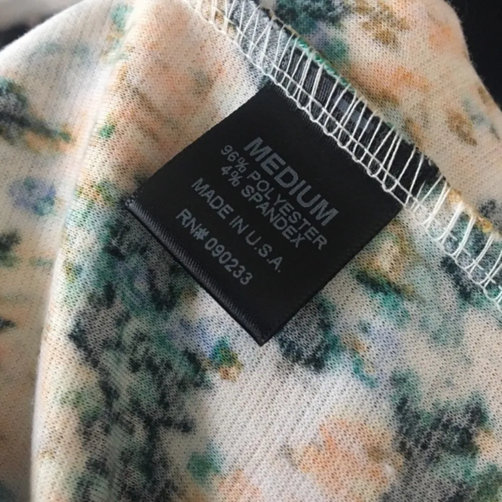 PacSun Nollie Yellow Floral Mini Skirt Medium Orange New Night Out Spring - Image 6