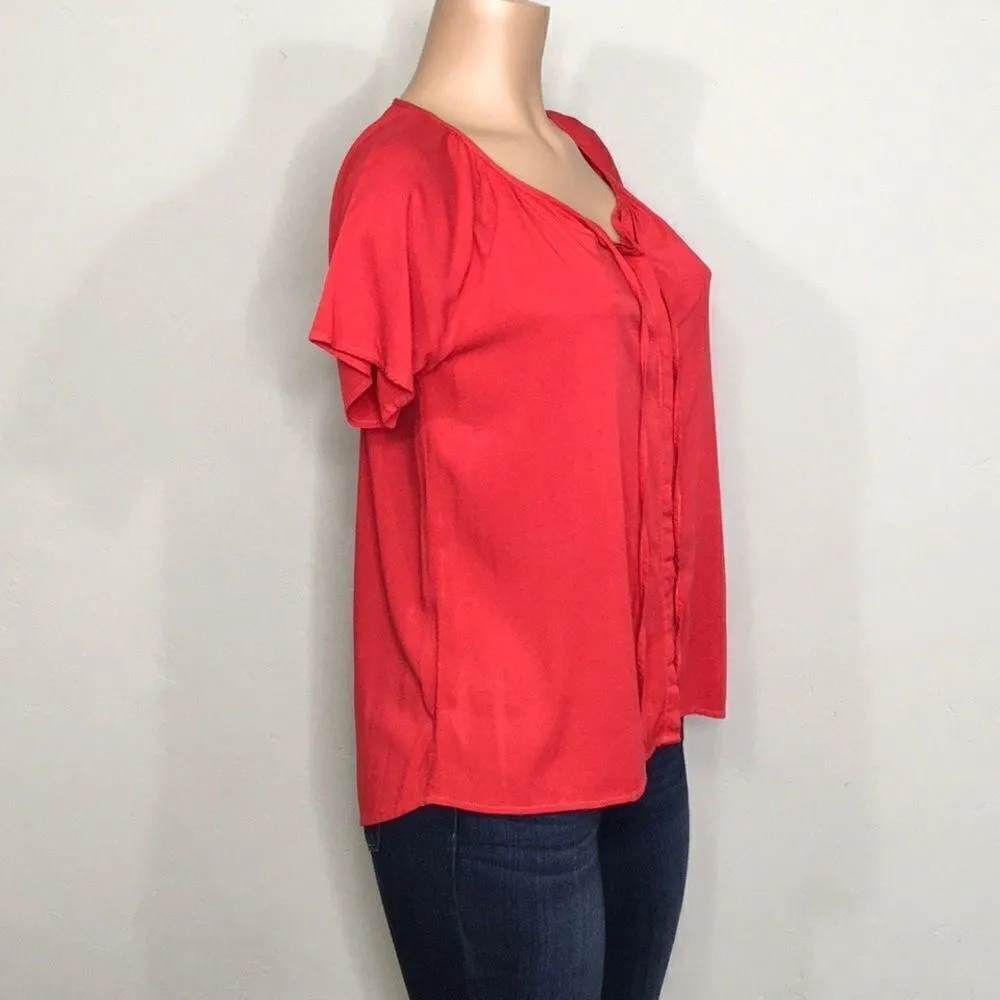 Michael Stars red peasant top. Runs like a small. New - Image 3
