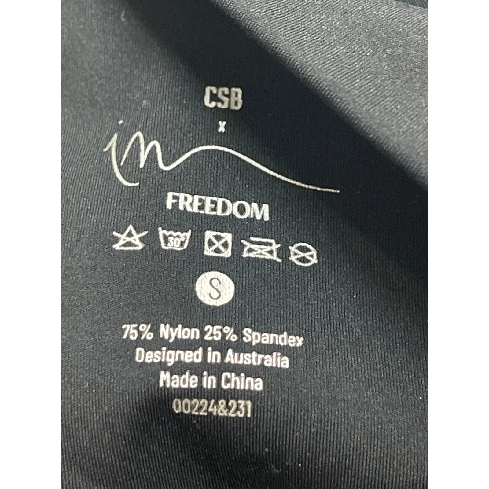 CSB x IM Women's Black Cinch Yoga Workout Running Athletic Leggings Pants Size S - Image 7