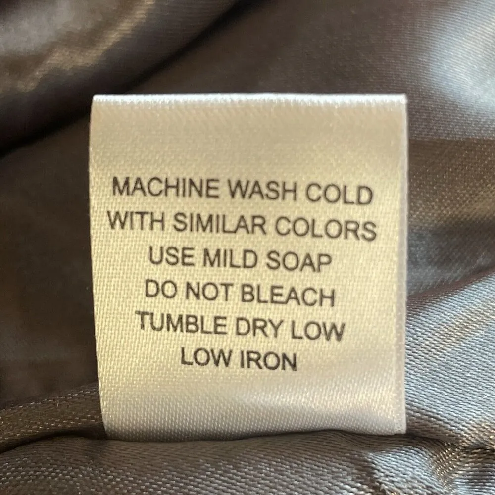 Charlotte Russe Womens M Jacket Gray Velvet Bomber Full Zipper w/ Pockets Padded - Image 7