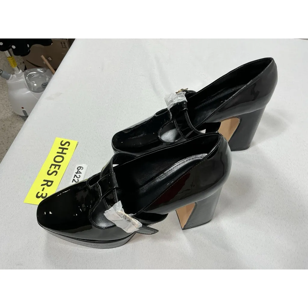 Womans Pb3 NWOT Coutgo Platform Mary Jane Pumps 9.5 Black Strap Buckle Close - Image 3