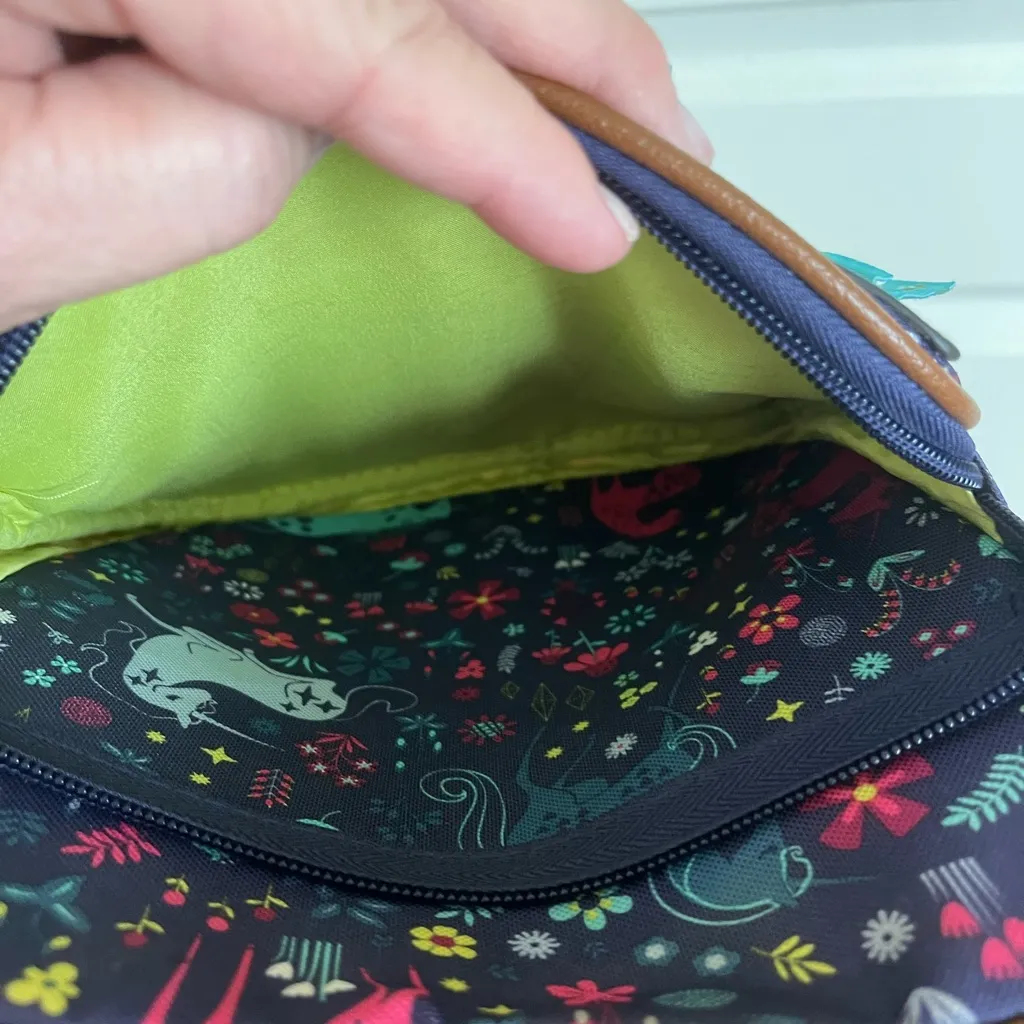 Lily Bloom Eco Friendly Unicorn Midnight Garden Print Crossbody Bag - Image 6