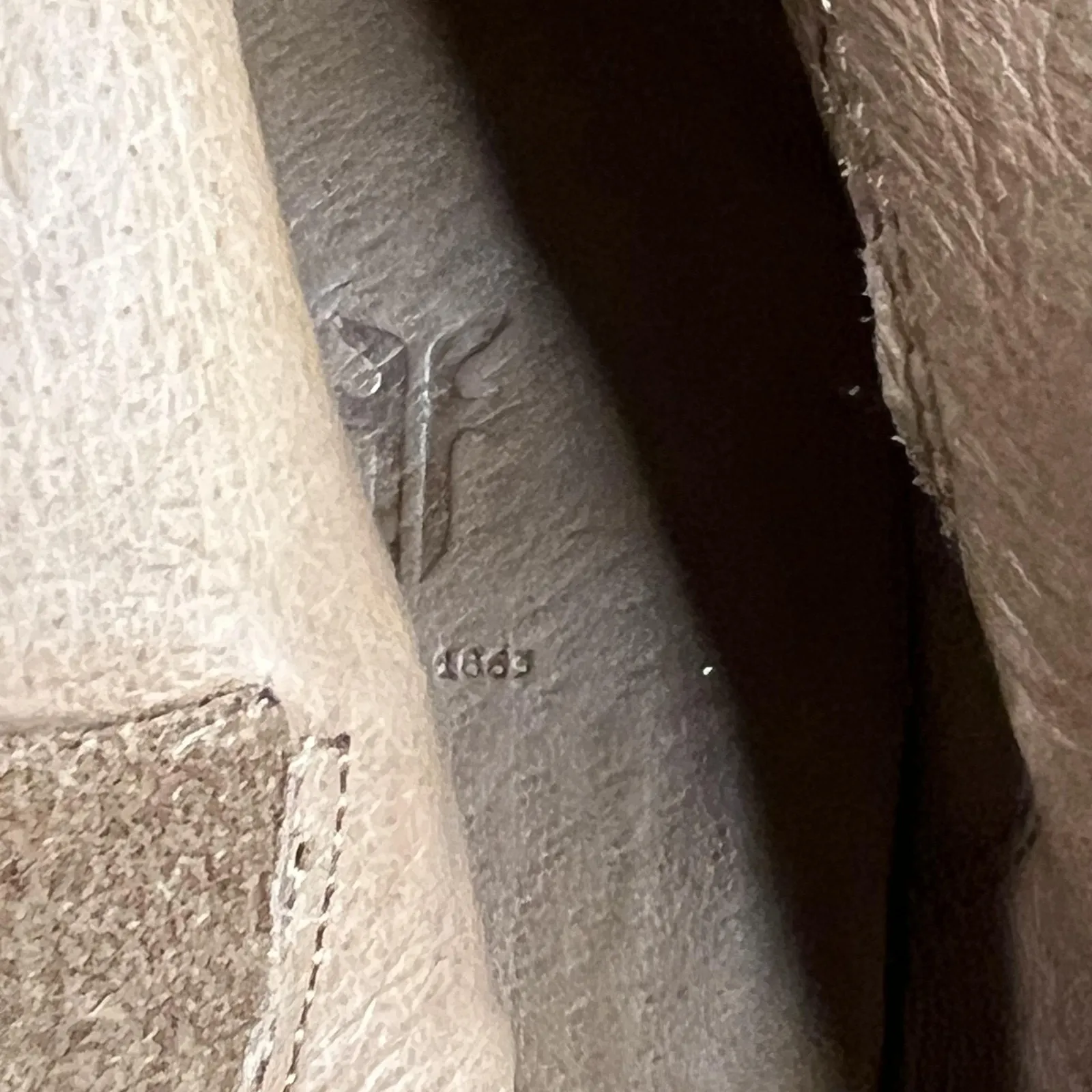 Frye Reina Ankle Boots 10 Cognac Suede Western Ankle Zip Stacked Heel Booties - Image 14