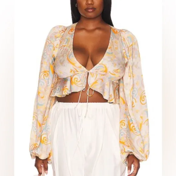 For‎ Love And Lemons Set NWT Marcia Crop Top M and Aiko Mini Skirt Size S - Image 11