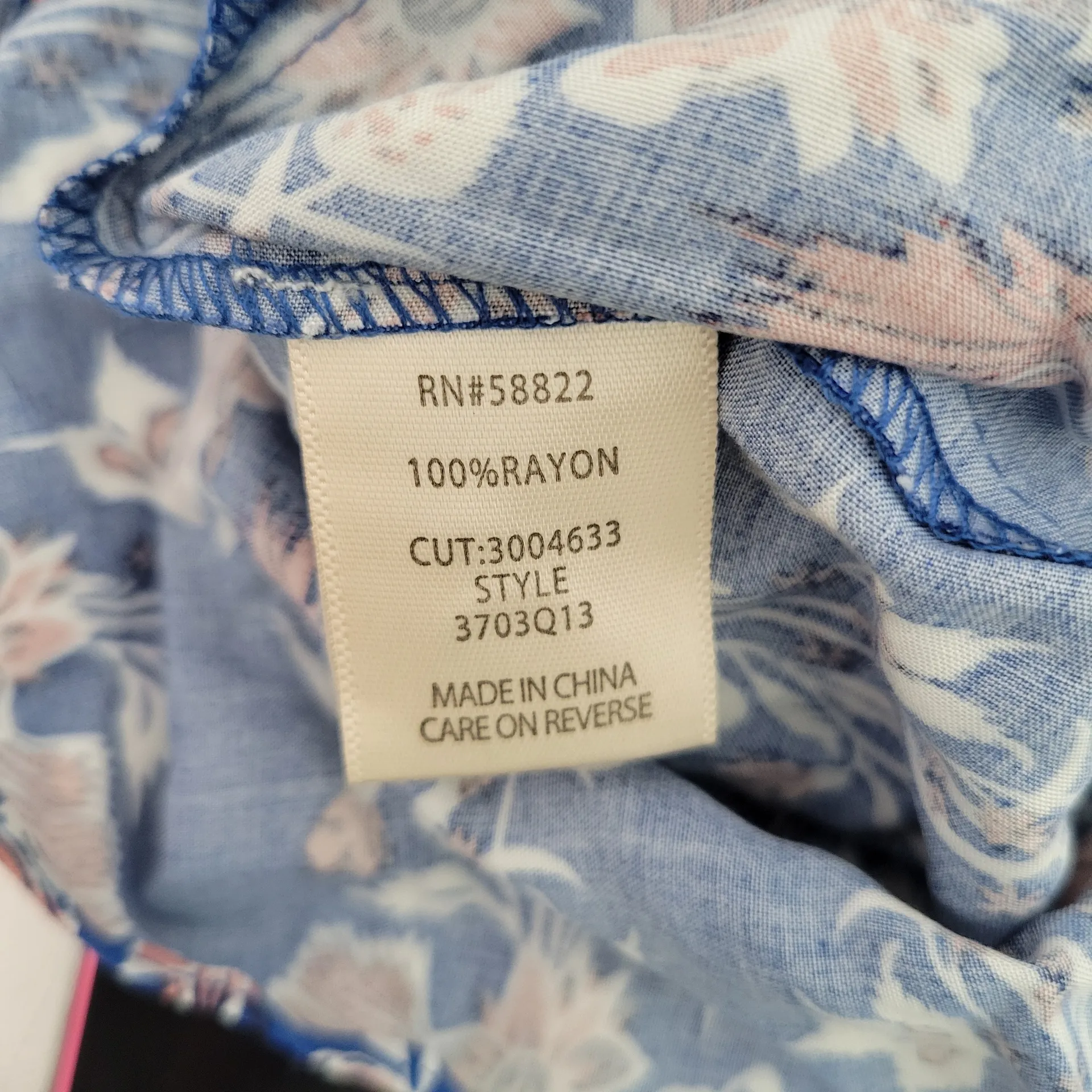 MAXI Studio Floral Blue Maxi Skirt Size S - Image 7