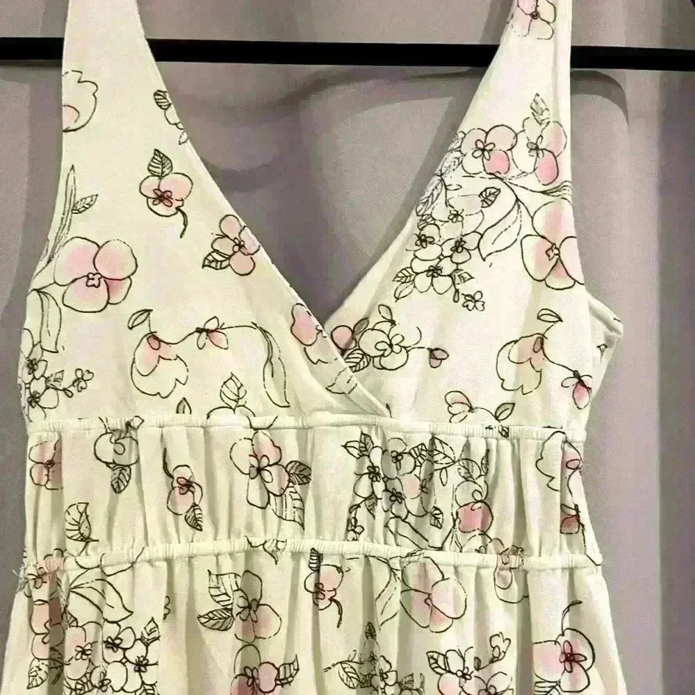 Women’s Yellow V-Cut Summer Dress - Image 2