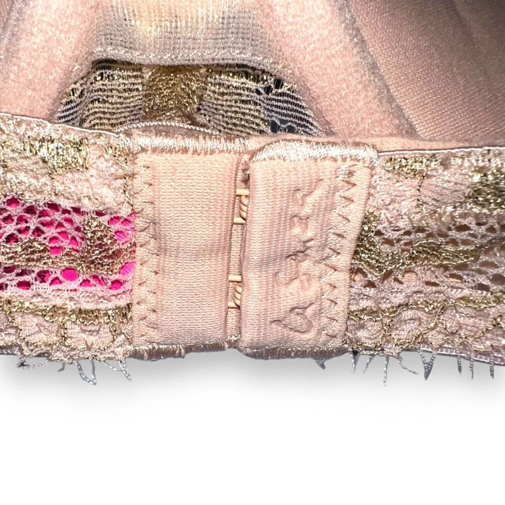 La Senza Womens Beyond Sexy Lace Pushup Bra Convertible Stappy Nude Gold 34B - Image 4