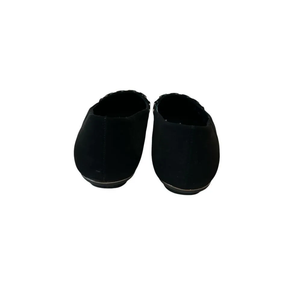 Black Rivet Flats Size 7W - Image 4
