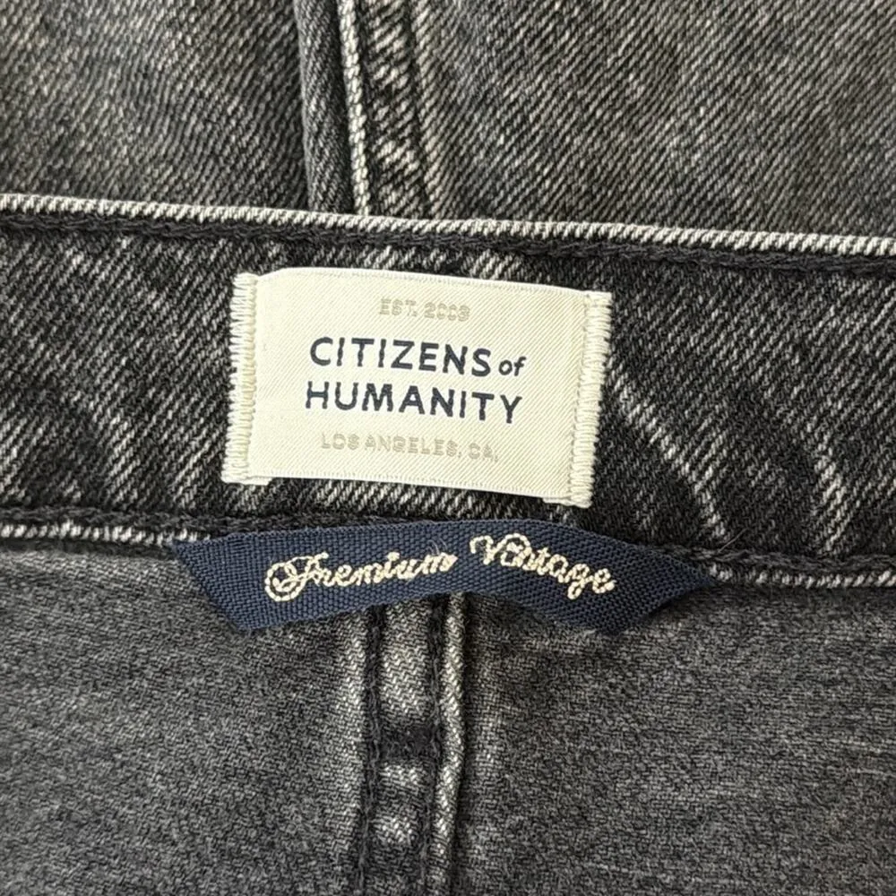 NWT Citizens Of Humanity Washed Black Emerson Slim Fit Boyfriend Denim Jeans - Image 5