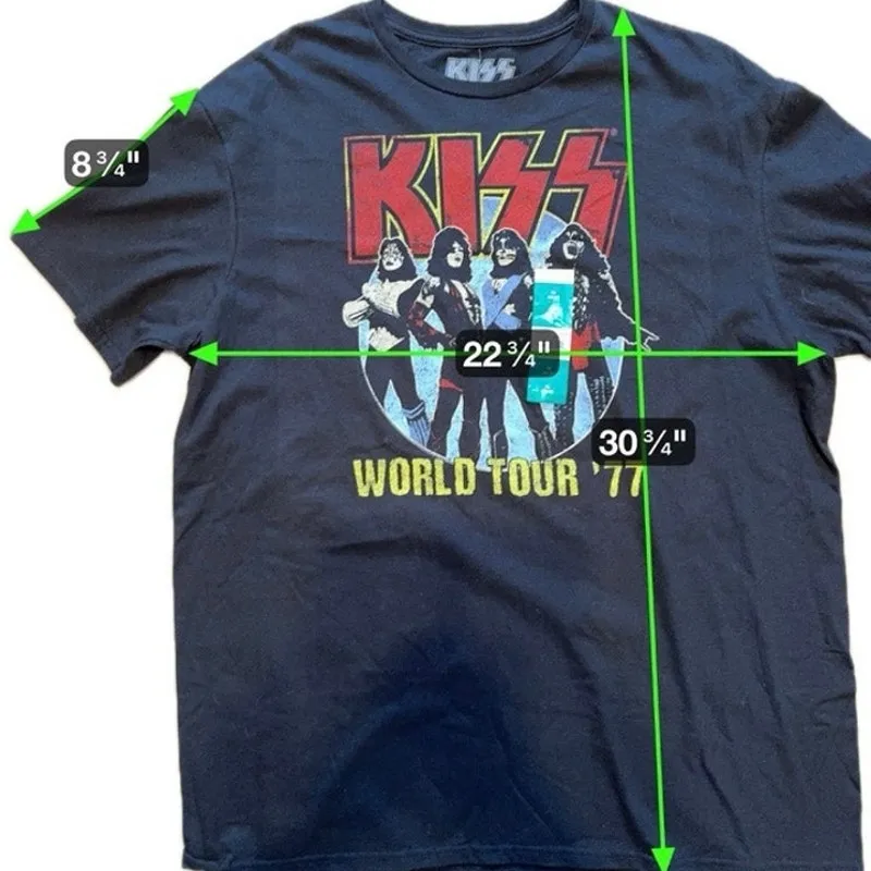 KISS World Tour ’77 Graphic T - Image 6