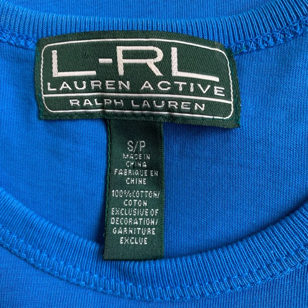 LRL Active size small blue Colorblock T-shirt - Image 4