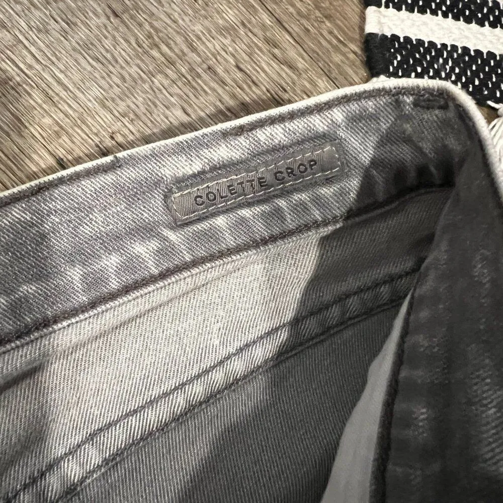 AGOLDE  Colette Crop grey wash 28 - Image 8