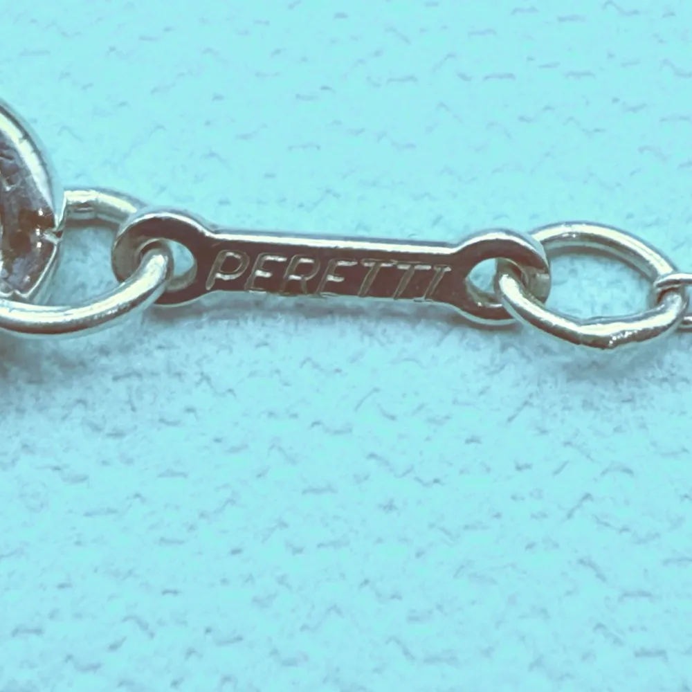 Tiffany & Co Elsa Peretti 11mm Bean Necklace Pendant Sterling Silver 15.25” - Image 6