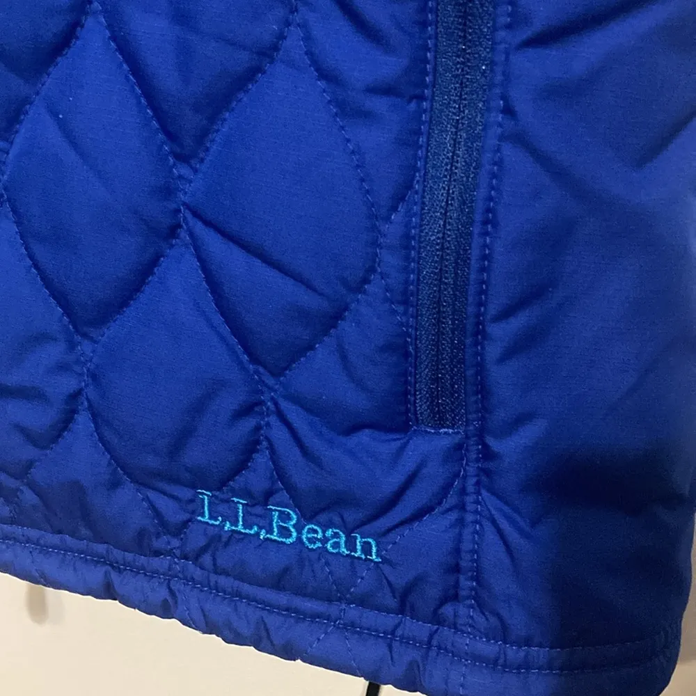 LL Bean Reversible Lightweight Blue Vest Women’s Size Medium - Image 4
