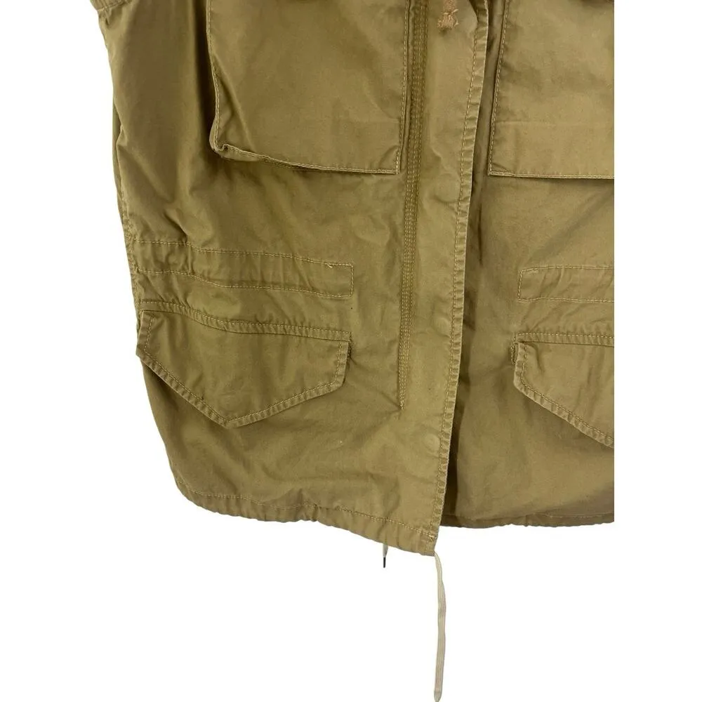Ralph Lauren Denim & Supply Vest Tan Large Safari Fishing Military Field Women's - Image 9