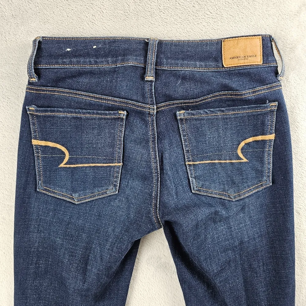 American Eagle Super Stretch Blue Denim Jegging Womens Size 2 - Image 14