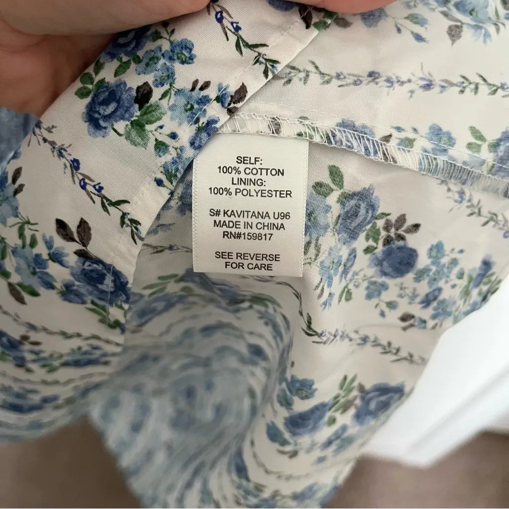 NEW Altar’d State Blue Floral Cotton Maxi Dress Size Large Available NWT - Image 8