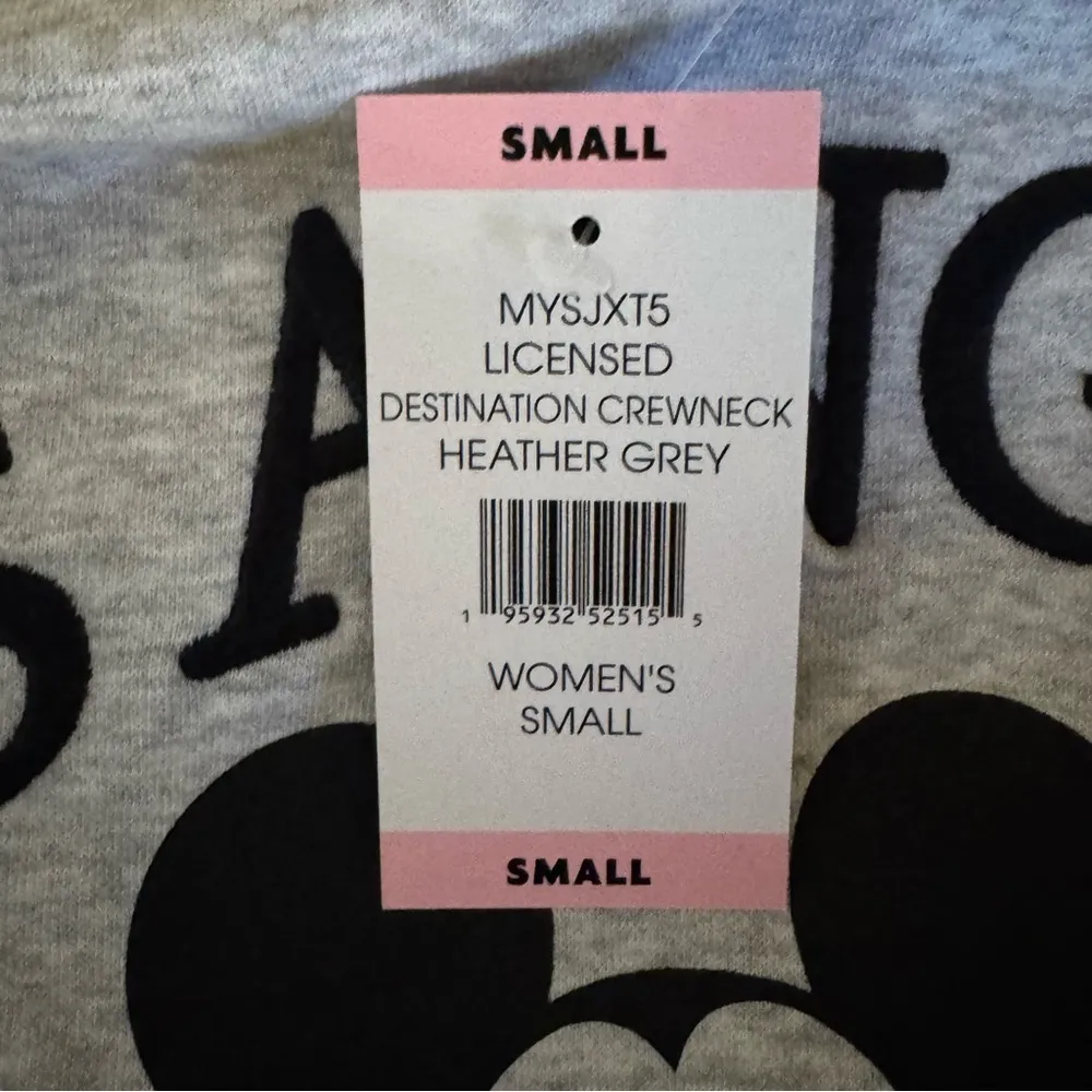 Heather Gray Mickey Mouse Los Angeles California Embroidered Sweatshirt - Image 5