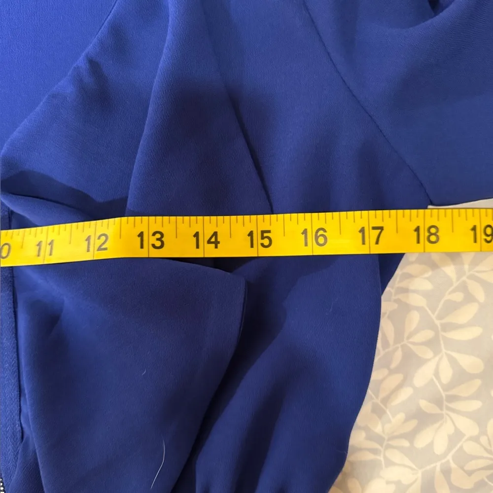 Made la china Elegant Blue Ruffle Dress size M Size M - Image 3