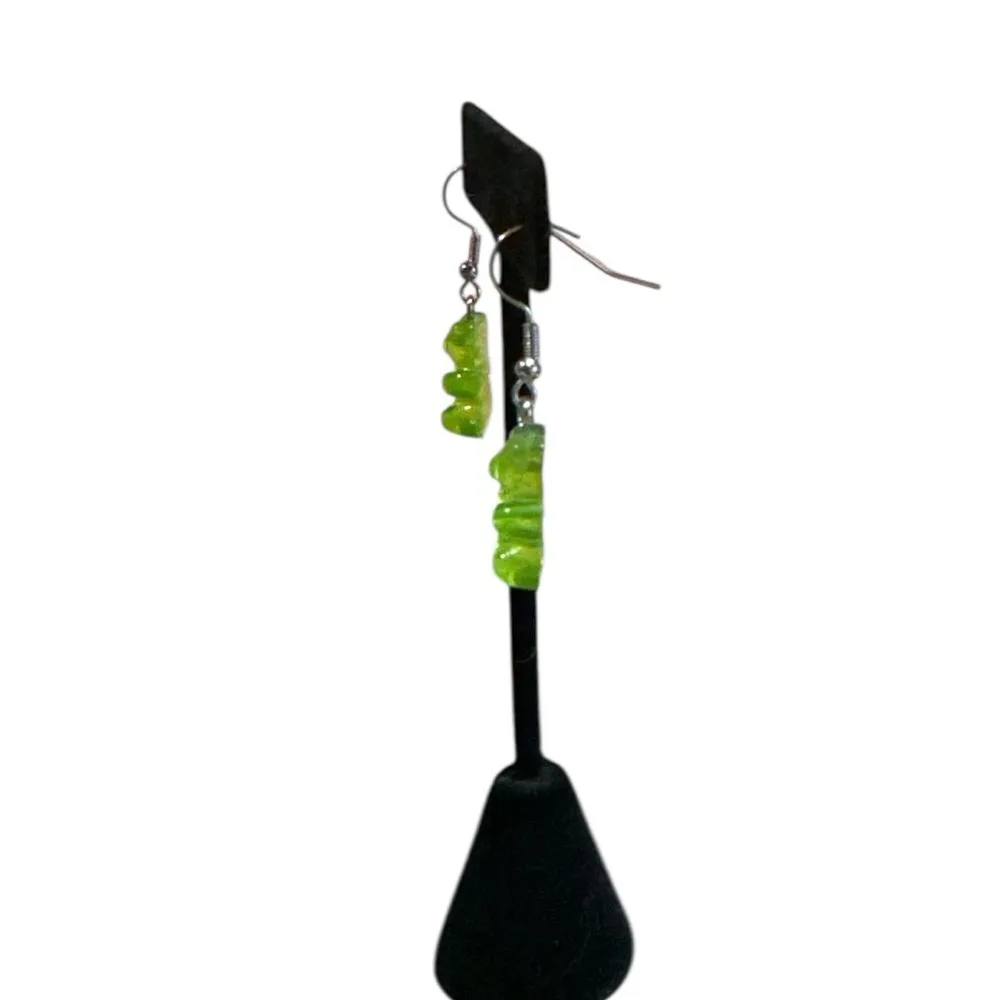 3 for $20 Cute Green Gummy Bear Acrylic Earrings for Women - Fun “You Pick 3” - Image 5