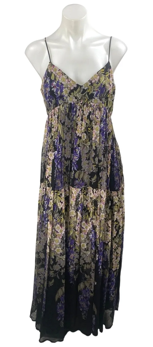 pleated floral maxi dress anthropologie Pleated Floral Maxi Dress