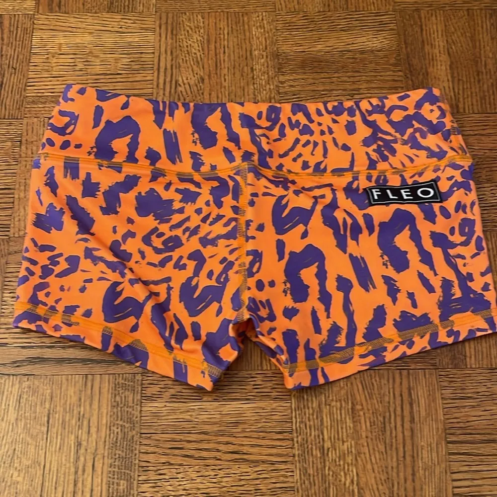 FLEO Vibrant Orange and Purple combat Shorts Medium - Image 2