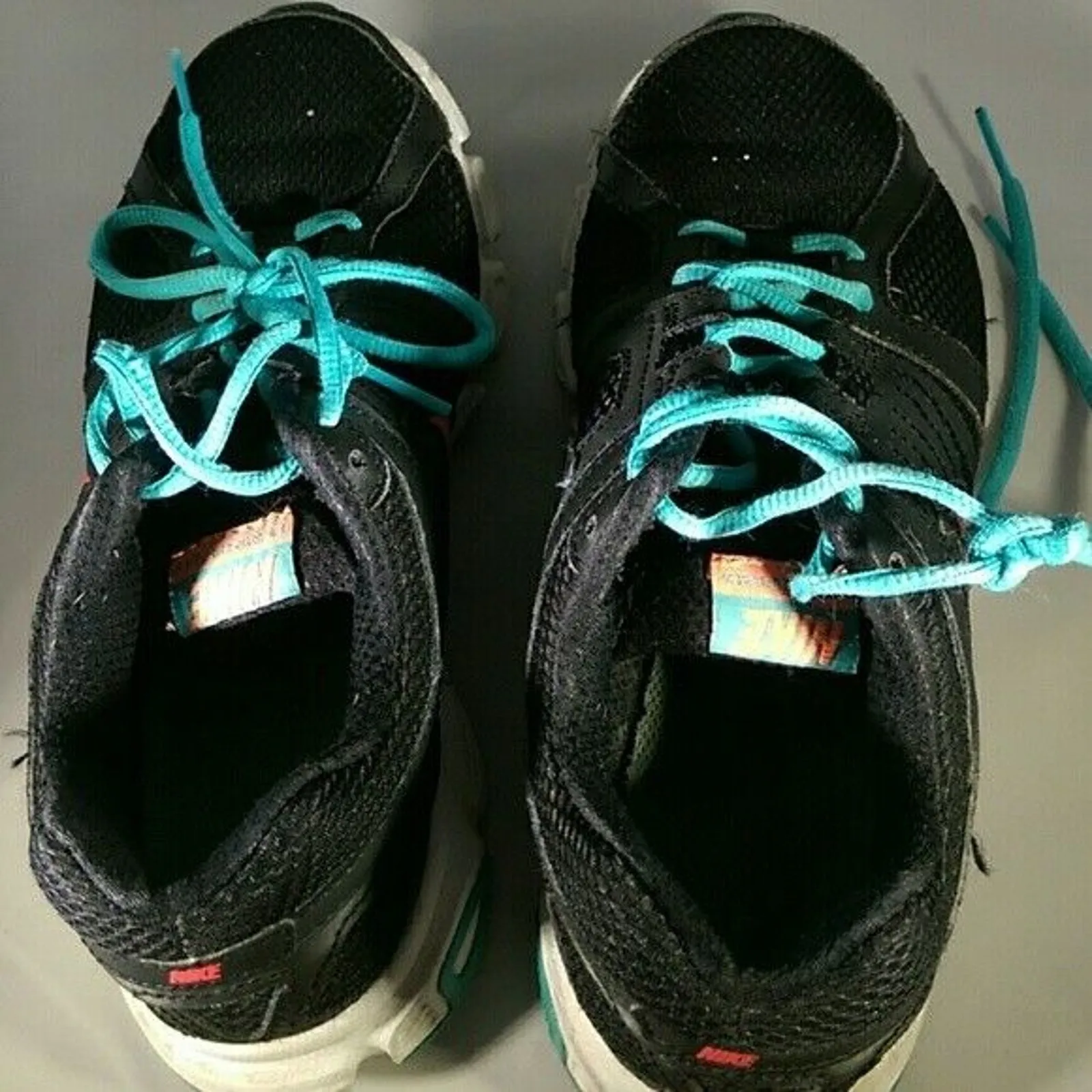 Nike Downshifter 5 Running Shoes Black & Aqua - 537571-012 - Size 6 - Image 8