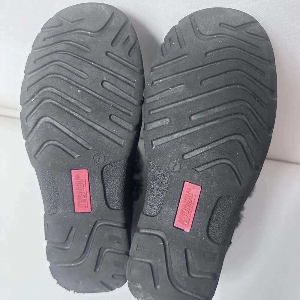 Khombu Boots Womens 7 Black Jessica Memory Foam Ankle Snow Bootie Double Zip - Image 8