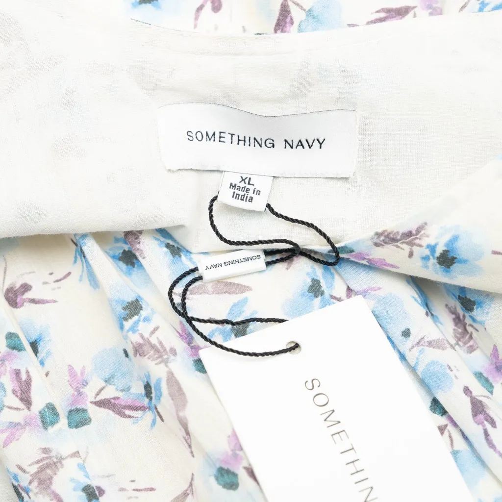 Something Navy -  Floral Tiered Maxi Dress - Image 4