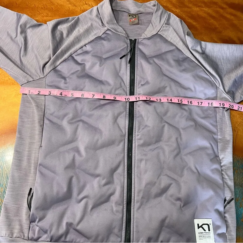 Kari Traa Nora Maria lavender Gray Heather Bomber Jacket medium down insulated - Image 9