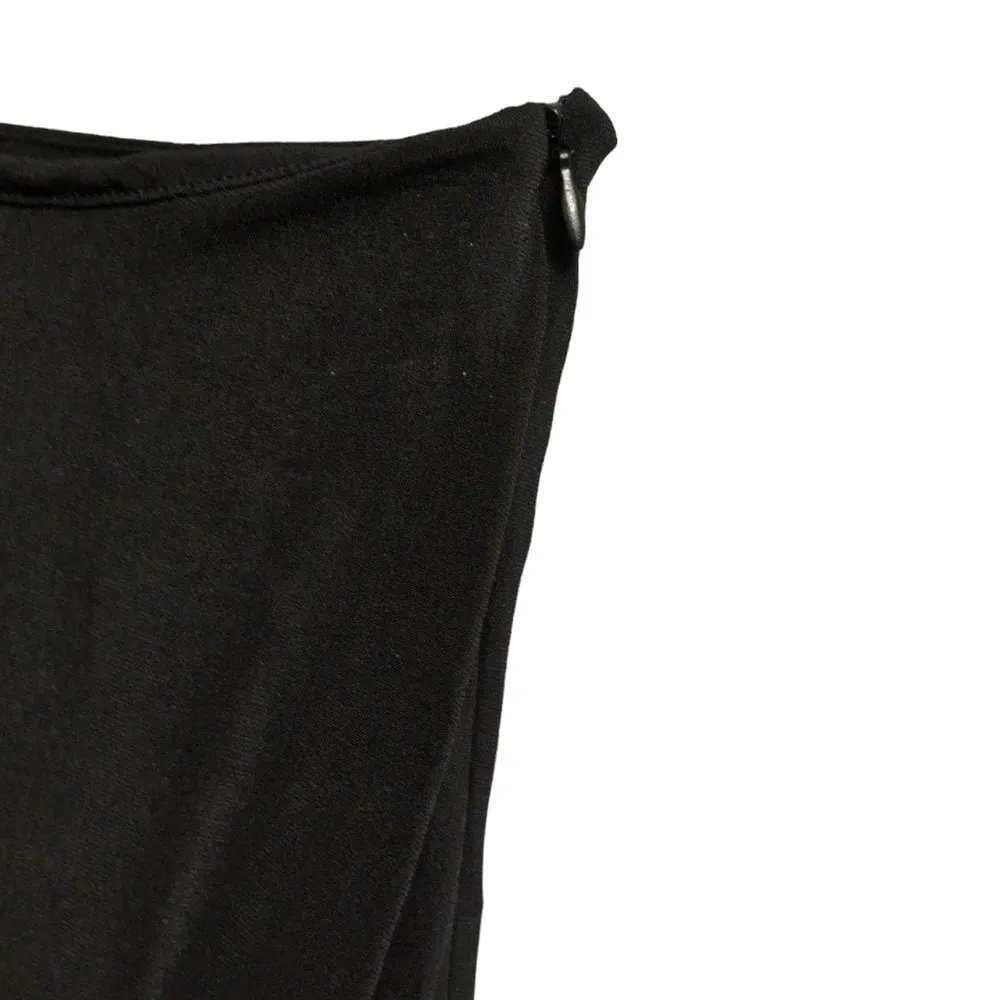 Nookie Aphrodite One Shoulder Dress Midi Bodycon Black Long Sleeve XS New - Image 7