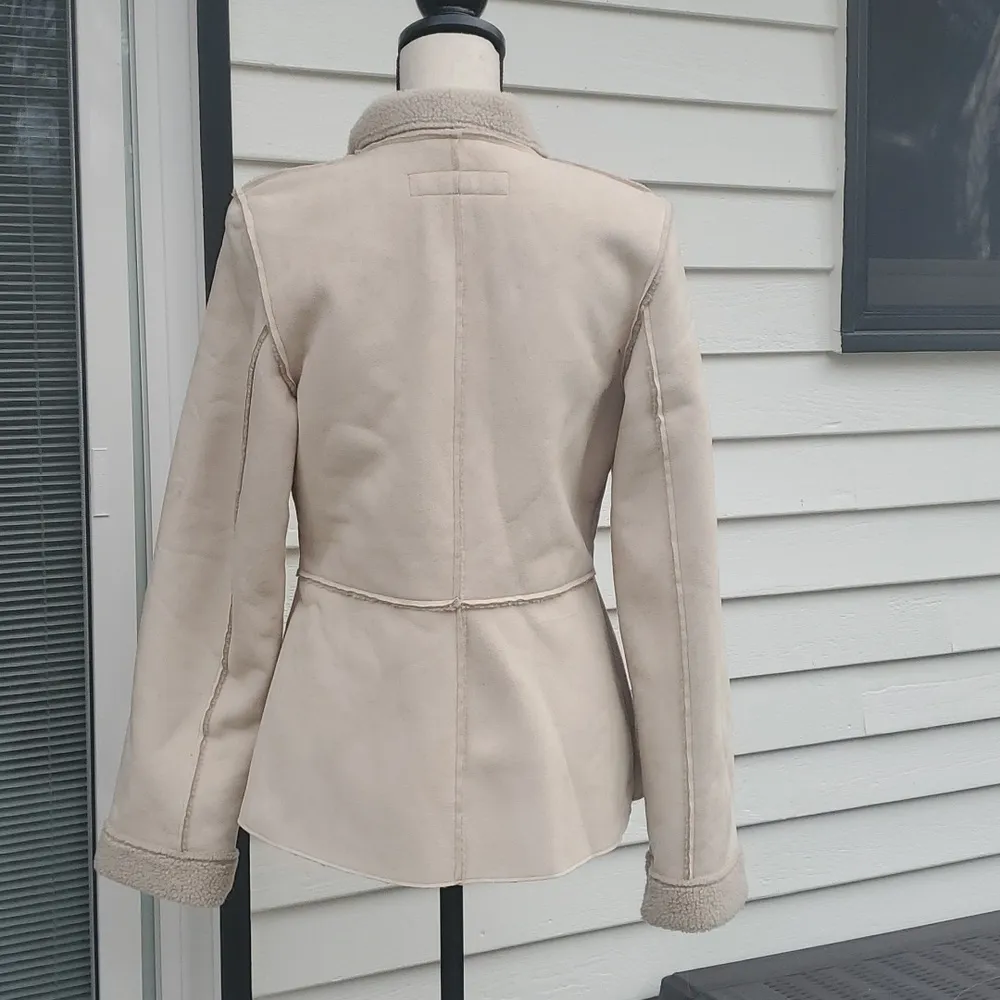 Mudd  Y2K Sherpa Lined Suede Jacket - Image 6