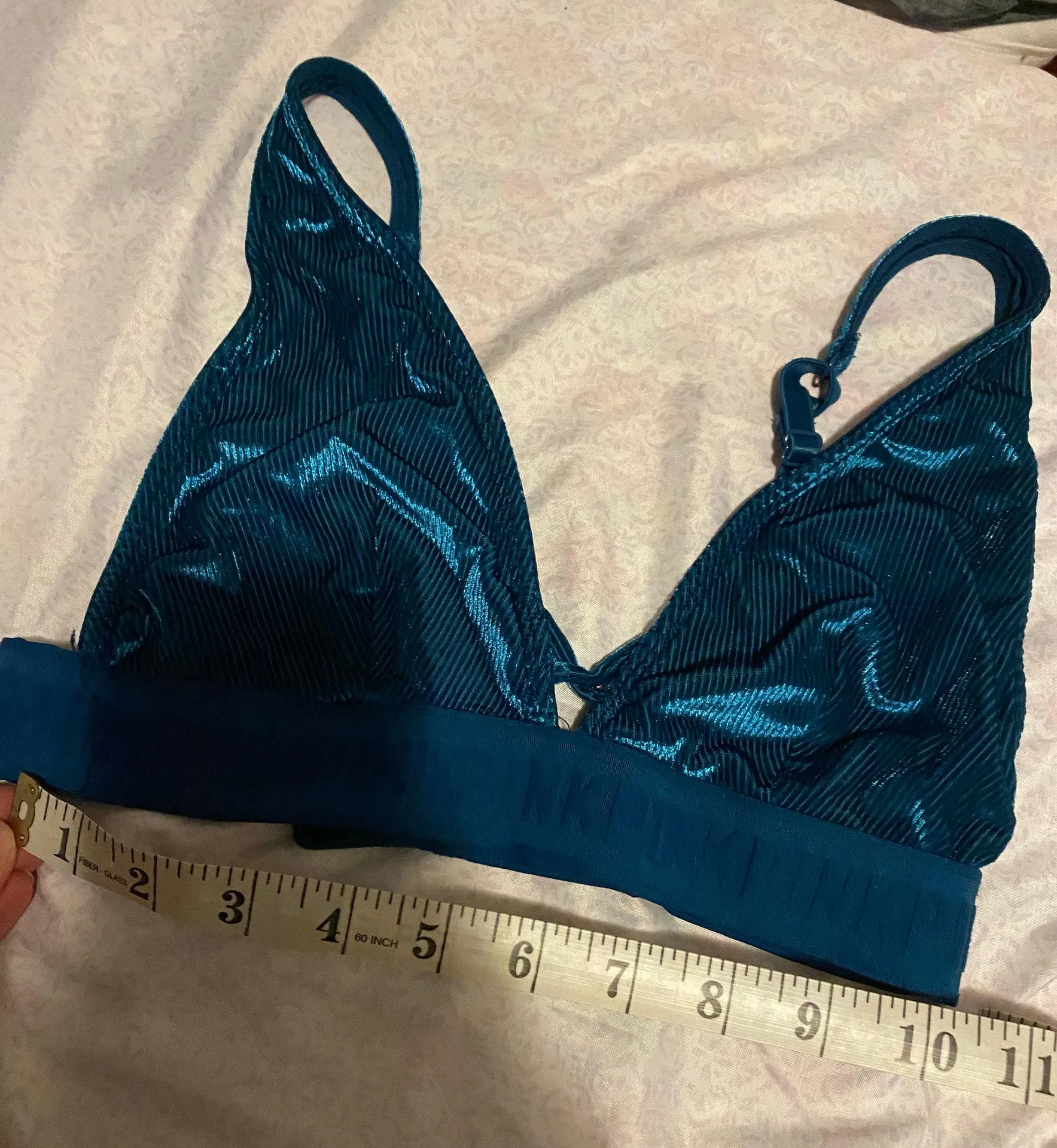 Victoria secret velvet blue bralette - Image 6